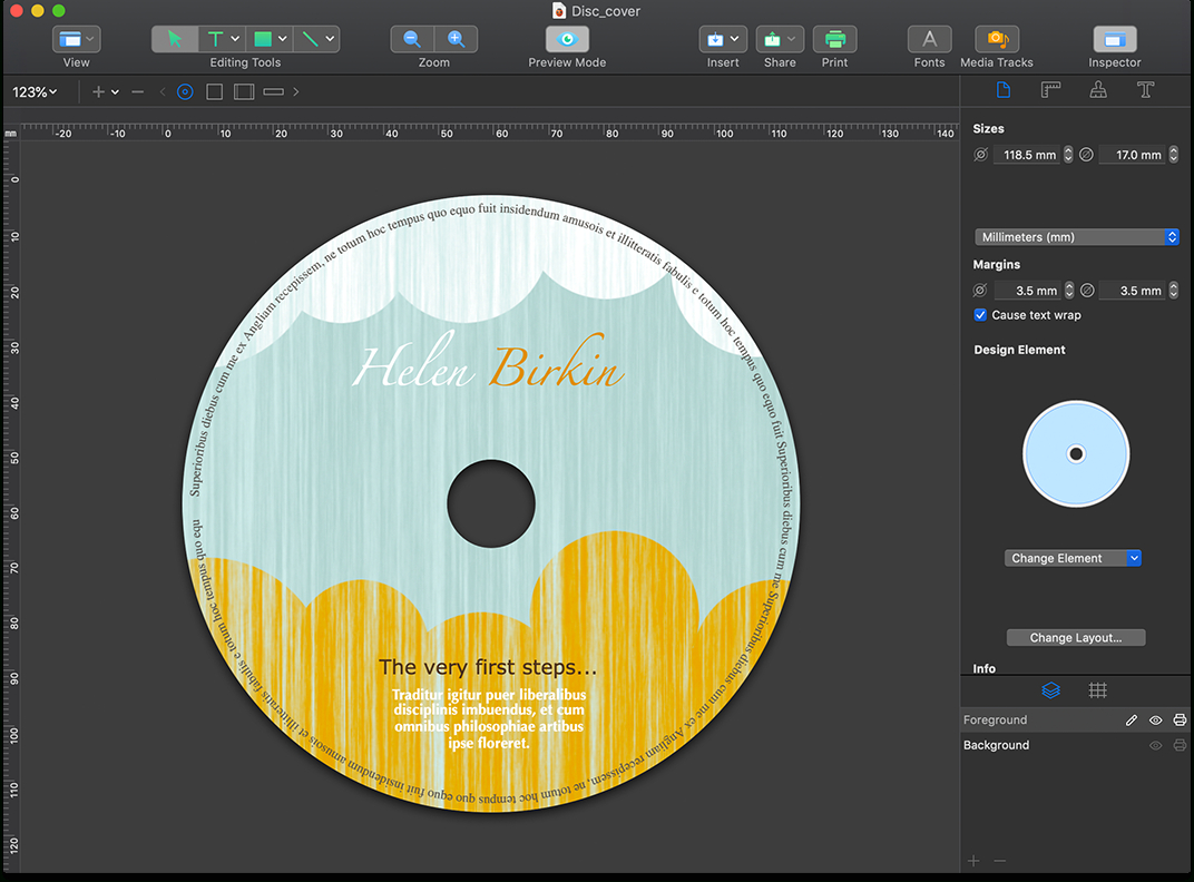 Cd And Dvd Label Software For Mac | Swift Publisher Intended For Memorex Cd Labels Template