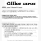 Cd Case Template Main Image – Office Depot, Hd Png Download For Office Depot Labels Template