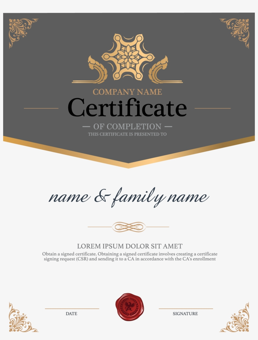 Certificate Background Png – Training Certificate Of With Regard To Iq Certificate Template