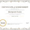 Certificate Of Achievement Throughout Life Membership Certificate Templates