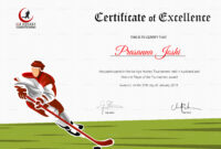 Certificate Of Hockey Performance Template pertaining to Hockey Certificate Templates
