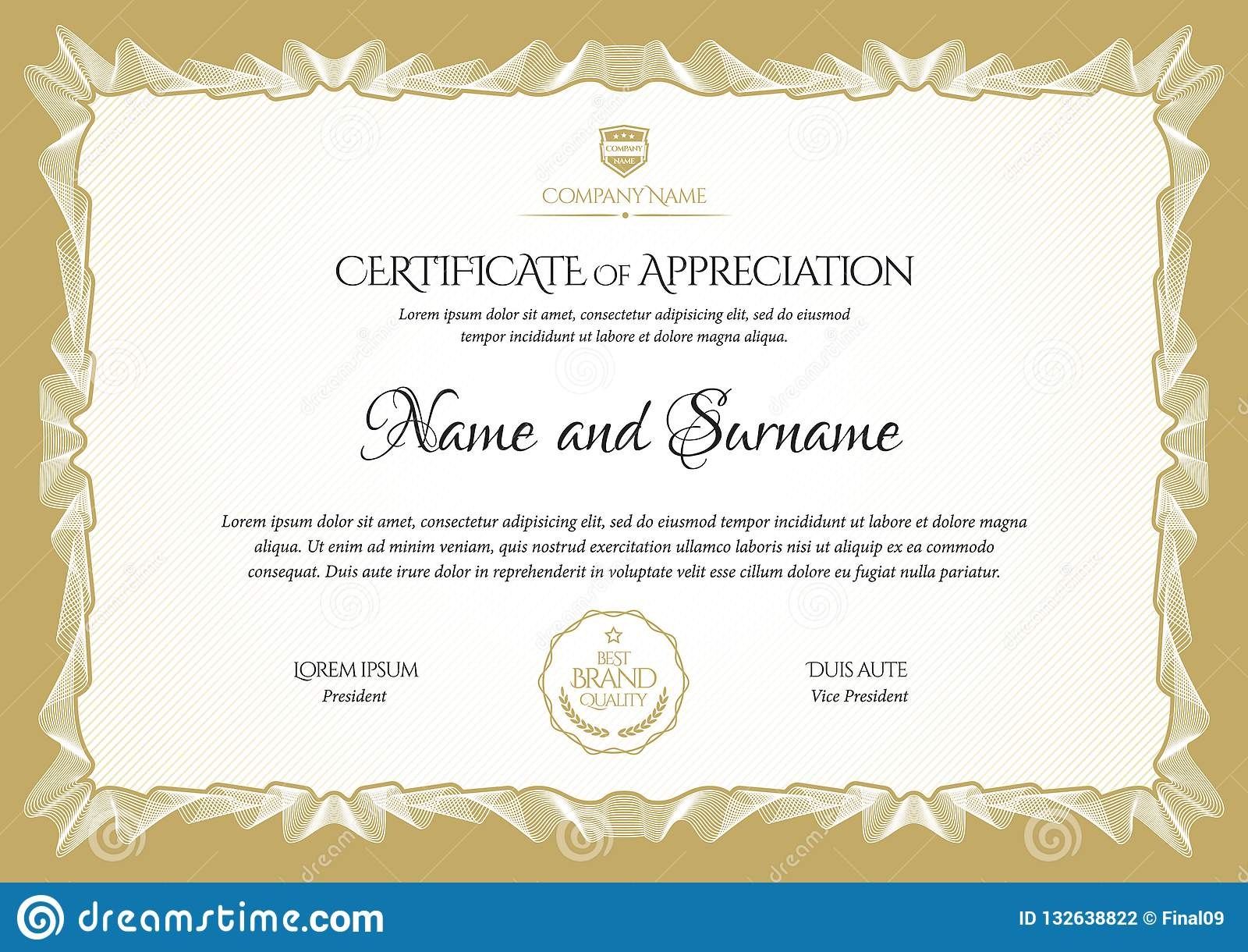 Certificate Template. Diploma Of Modern Design Or Gift With Regard To Graduation Gift Certificate Template Free