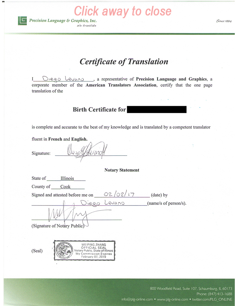 Certified Document Translation Services, Birth Certificates For Marriage Certificate Translation From Spanish To English Template