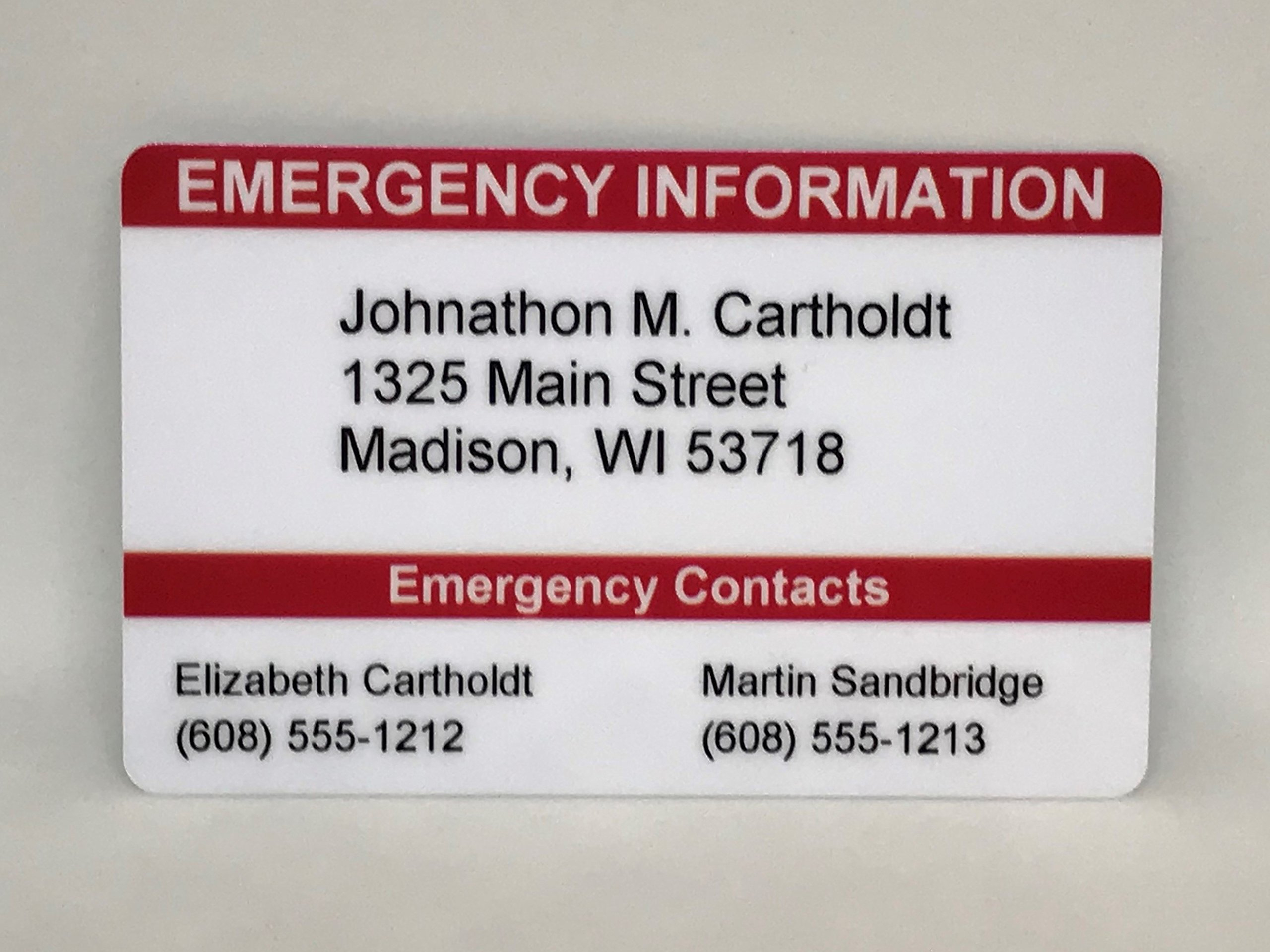 Cheap Emergency Wallet Card, Find Emergency Wallet Card Regarding Medical Alert Wallet Card Template