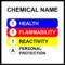 Chemical & Hazmat Safety Signs Inside Hmis Label Template