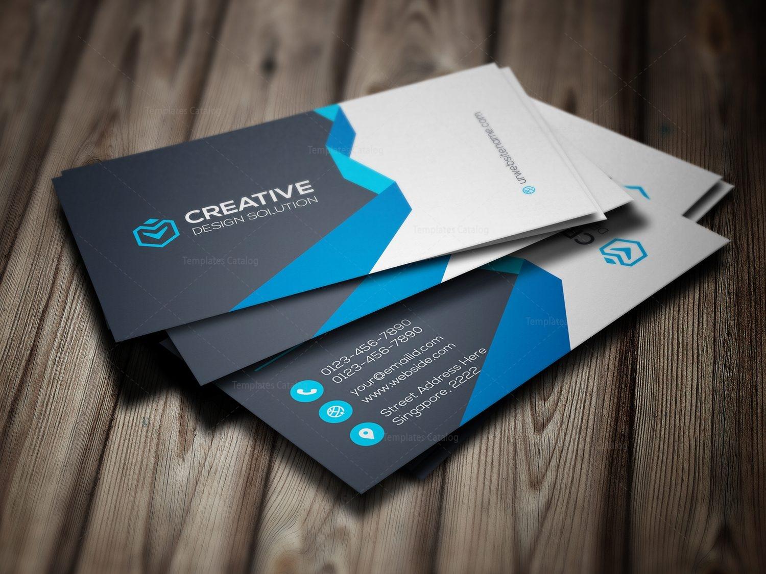 Chic Modern Business Card Template 000781 Pertaining To Modern Business Card Design Templates