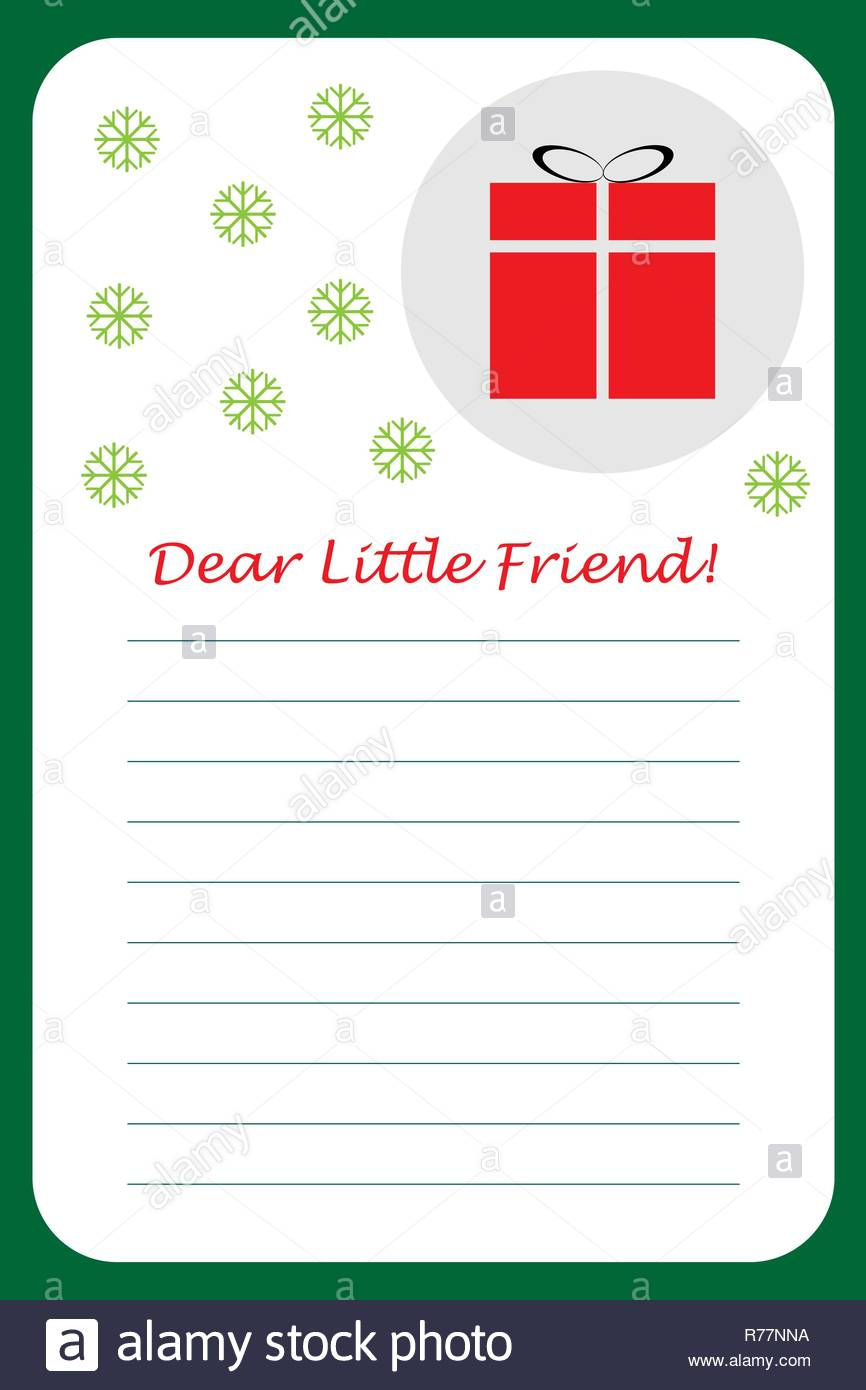 Christmas Letter From Santa Claus For Children, Template Intended For Letter I Template For Preschool