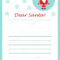 Christmas Letter Santa Claus Children Template Layot Fun In Letter I Template For Preschool