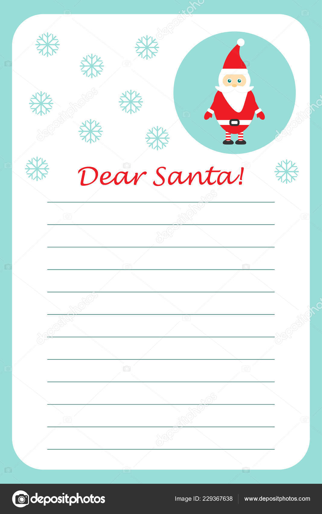 Christmas Letter Santa Claus Children Template Layot Fun In Letter I Template For Preschool