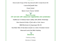 Christmas Menu Template - 17 Free Templates In Pdf, Word intended for Menu Template Free Printable