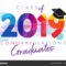 Class 2019 Year Graduation Banner Awards Concept Shirt Idea Pertaining To Graduation Banner Template