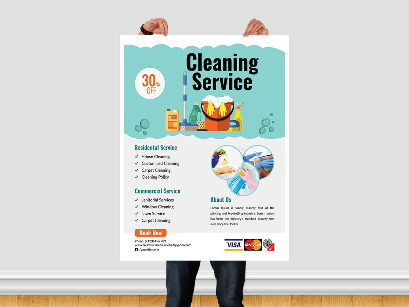 Cleaning Service Flyer Templatear Xihad On Dribbble With Regard To House Cleaning Flyer Template
