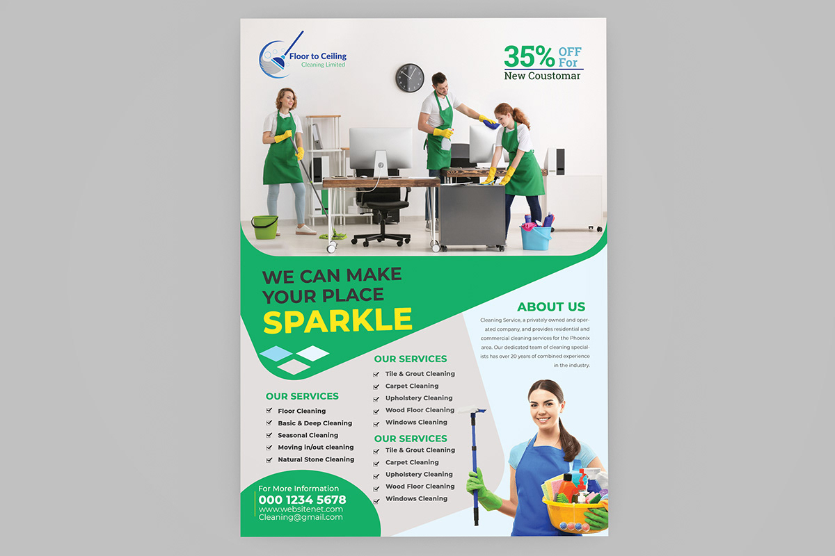 Cleaning Services Flyer Template On Student Show With Regard To House Cleaning Services Flyer Templates