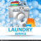 Cleaning Services Poster | Laundry Service. Poster Template Inside Laundry Flyers Templates