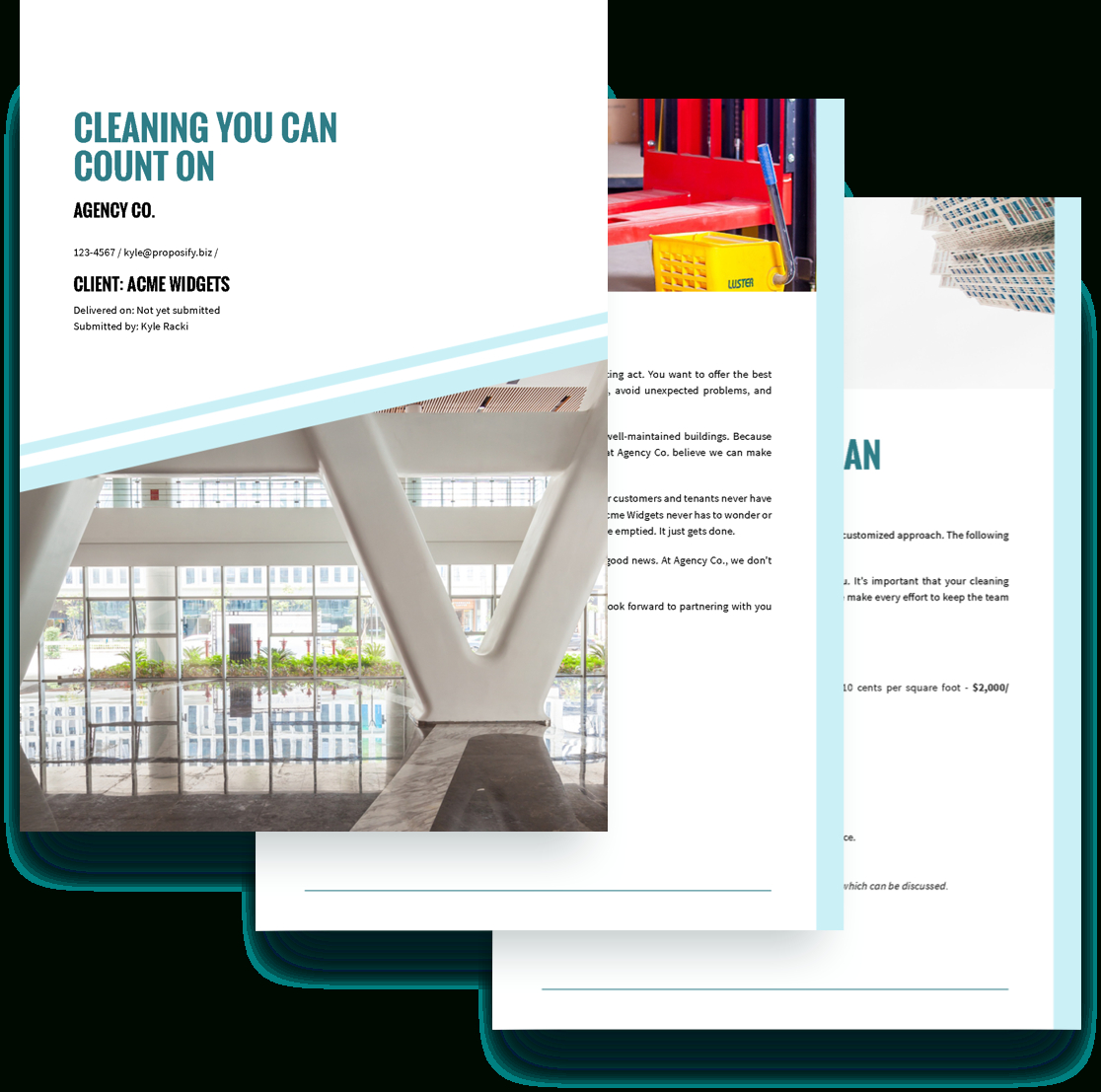Cleaning Services Proposal Template – Free Sample | Proposify Intended For Janitorial Proposal Template