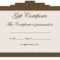 Clipart Gift Certificate Template Intended For Graduation Gift Certificate Template Free