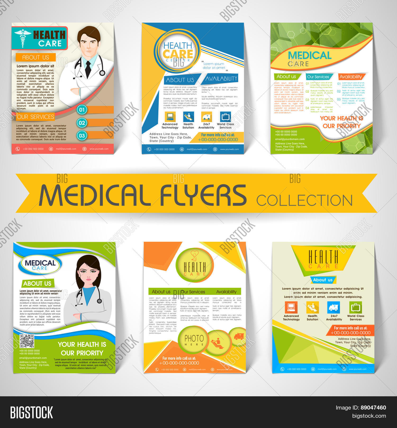 Collection Stylish Vector & Photo (Free Trial) | Bigstock With Regard To Health Flyer Templates Free