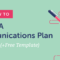 Communications Plan Template: How To Create Yours In 12 Steps Inside Internal Communications Plan Template