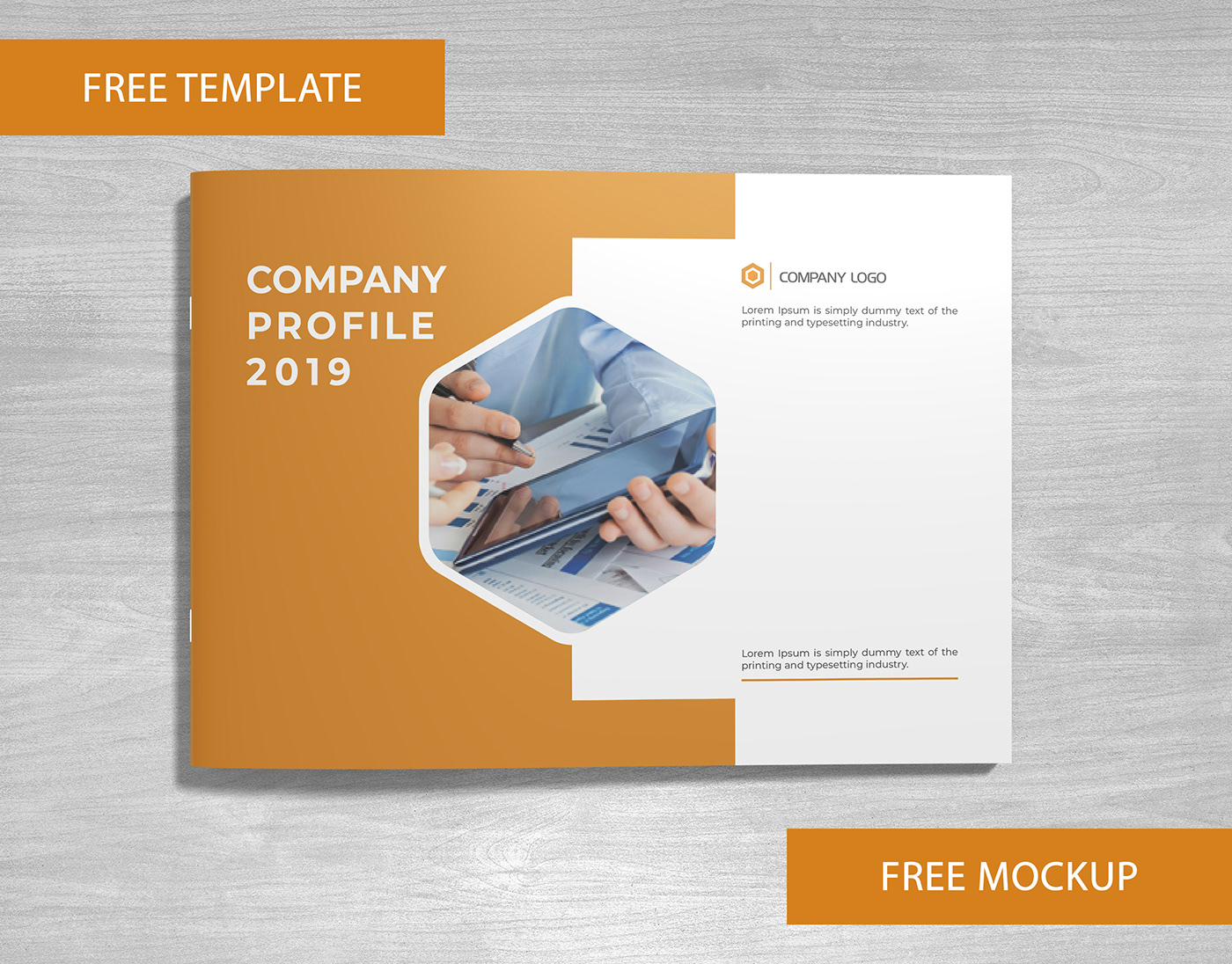 Company Profile Free Template And Mockup Download On Behance Regarding Illustrator Brochure Templates Free Download