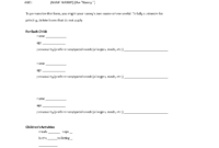 Contract Form For Living Out Nanny | Templates At throughout Nanny Notes Template