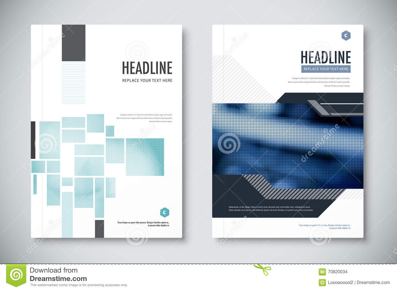 Corporate Annual Report Template Design. Corporate Business With Regard To Illustrator Report Templates