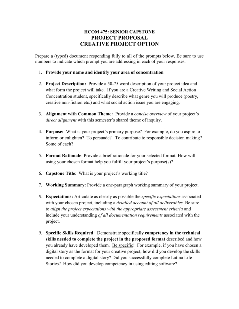 Creative Project Proposal Template With Regard To Idea Proposal Template