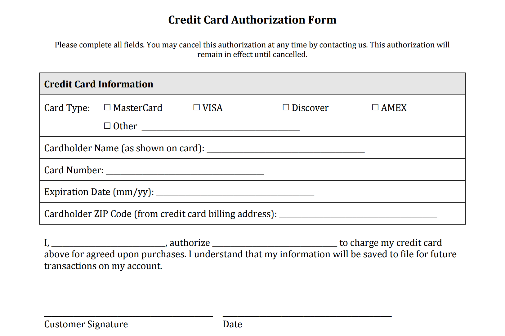 Credit Card Auth – Firuse.rsd7 With Regard To Hotel Credit Card Authorization Form Template