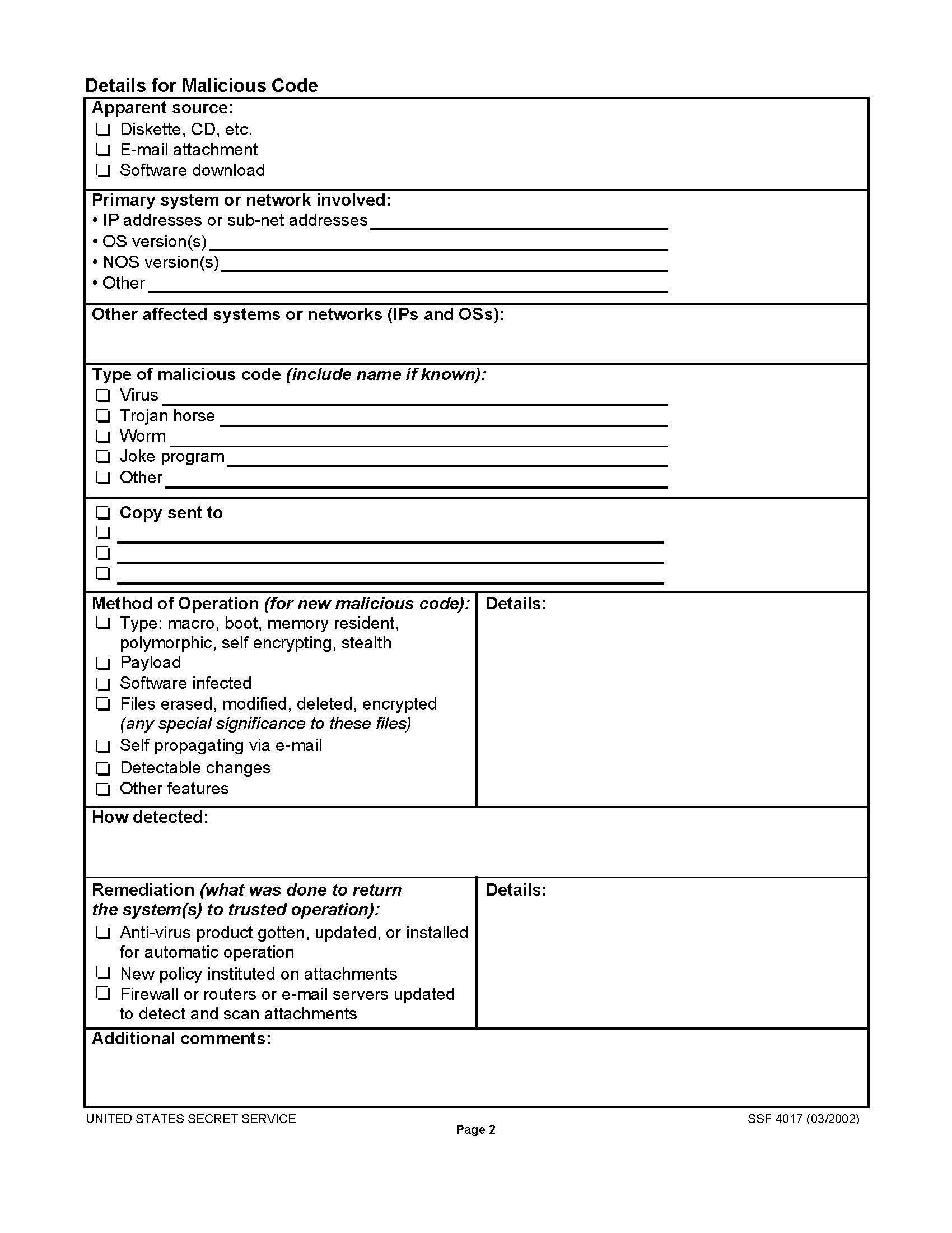 Critical Incident Ment Plan Template Cyber Security Response Throughout Itil Incident Report Form Template