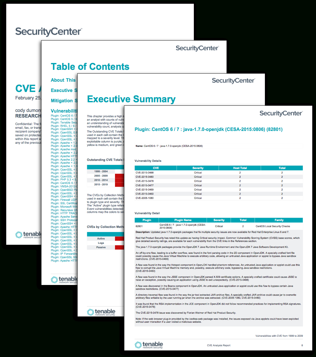 Cve Analysis Report – Sc Report Template | Tenable® Within Information Security Report Template