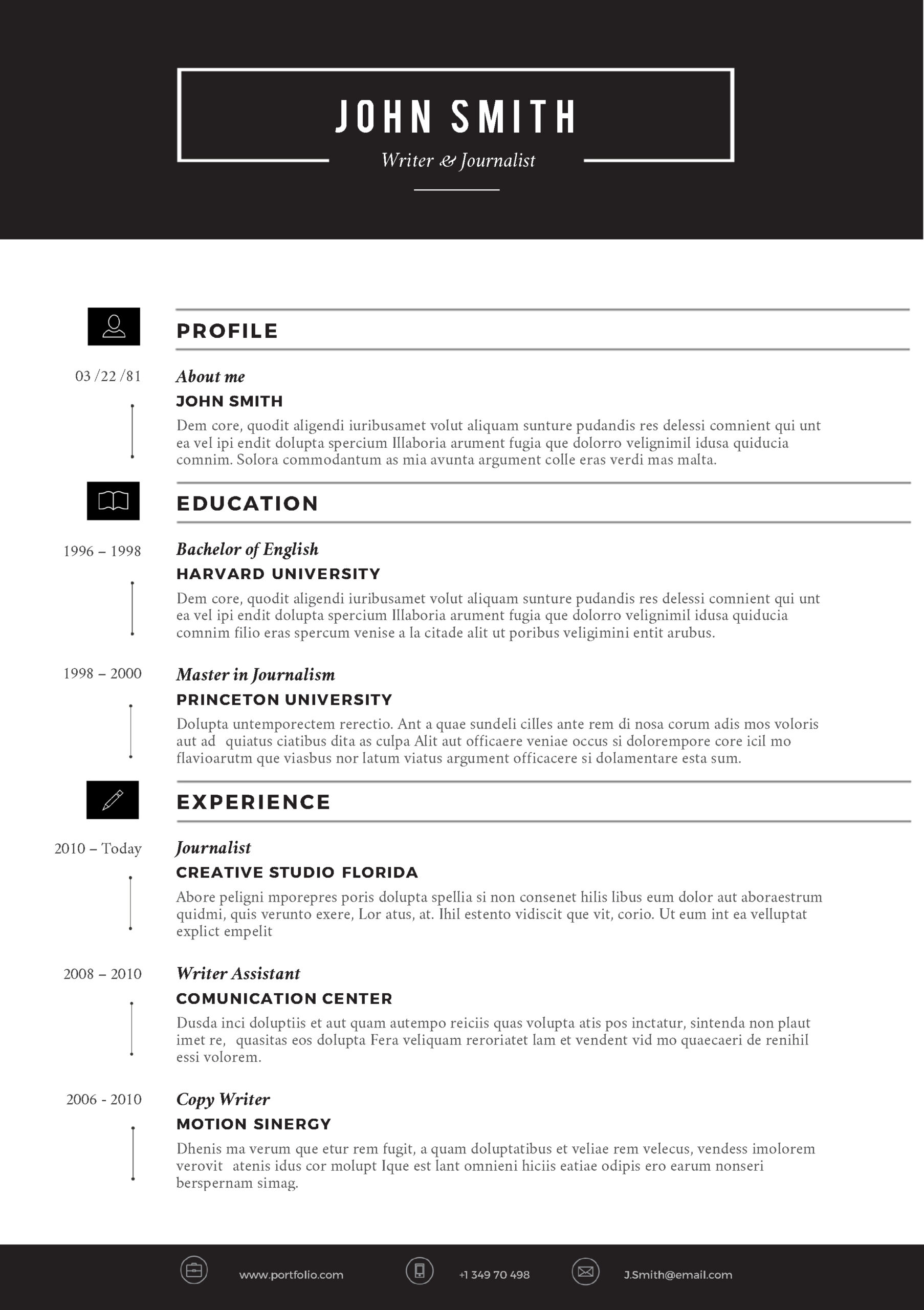 Cvfolio Best 10 Resume Templates For Microsoft Word With How To Get A Resume Template On Word
