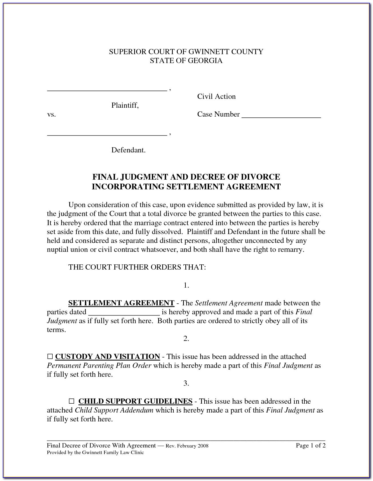 Divorce Settlement Agreement Template New Sample Divorce Within Marital Settlement Agreement Template
