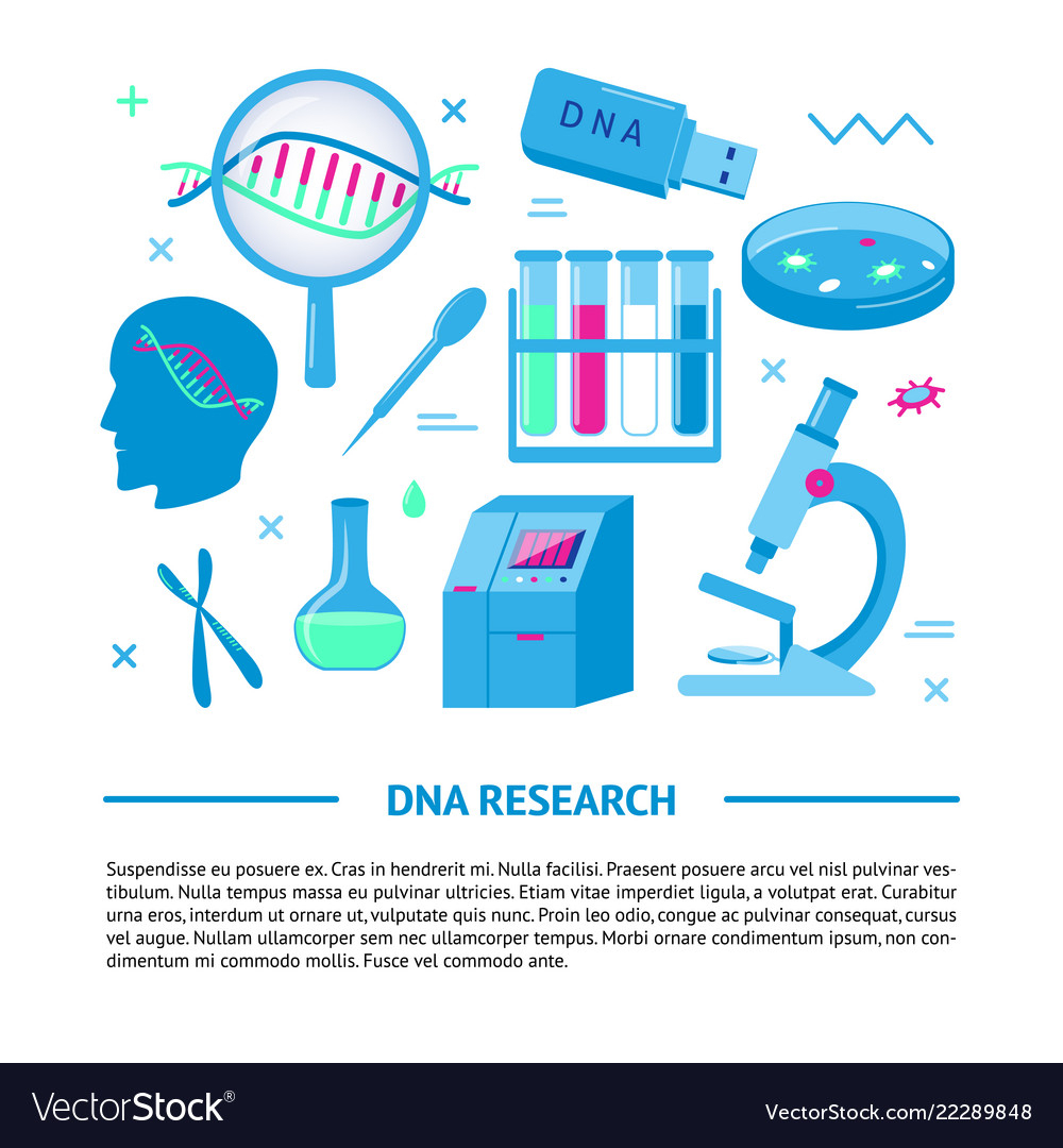 Dna Research Medical Banner Template In Flat Style Regarding Medical Banner Template