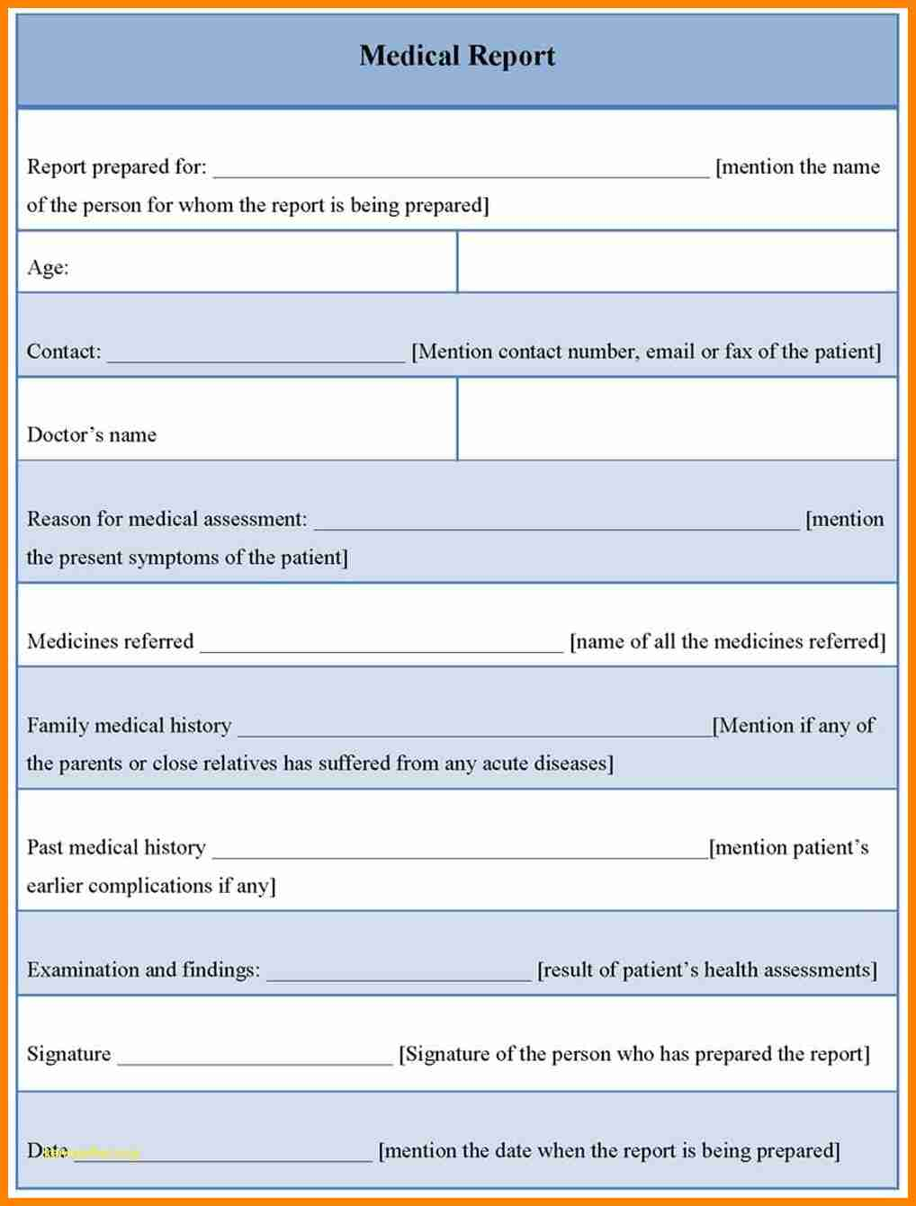 Doctor Report Template Medical Free Downloads Best Of Daily In Medical Report Template Free Downloads