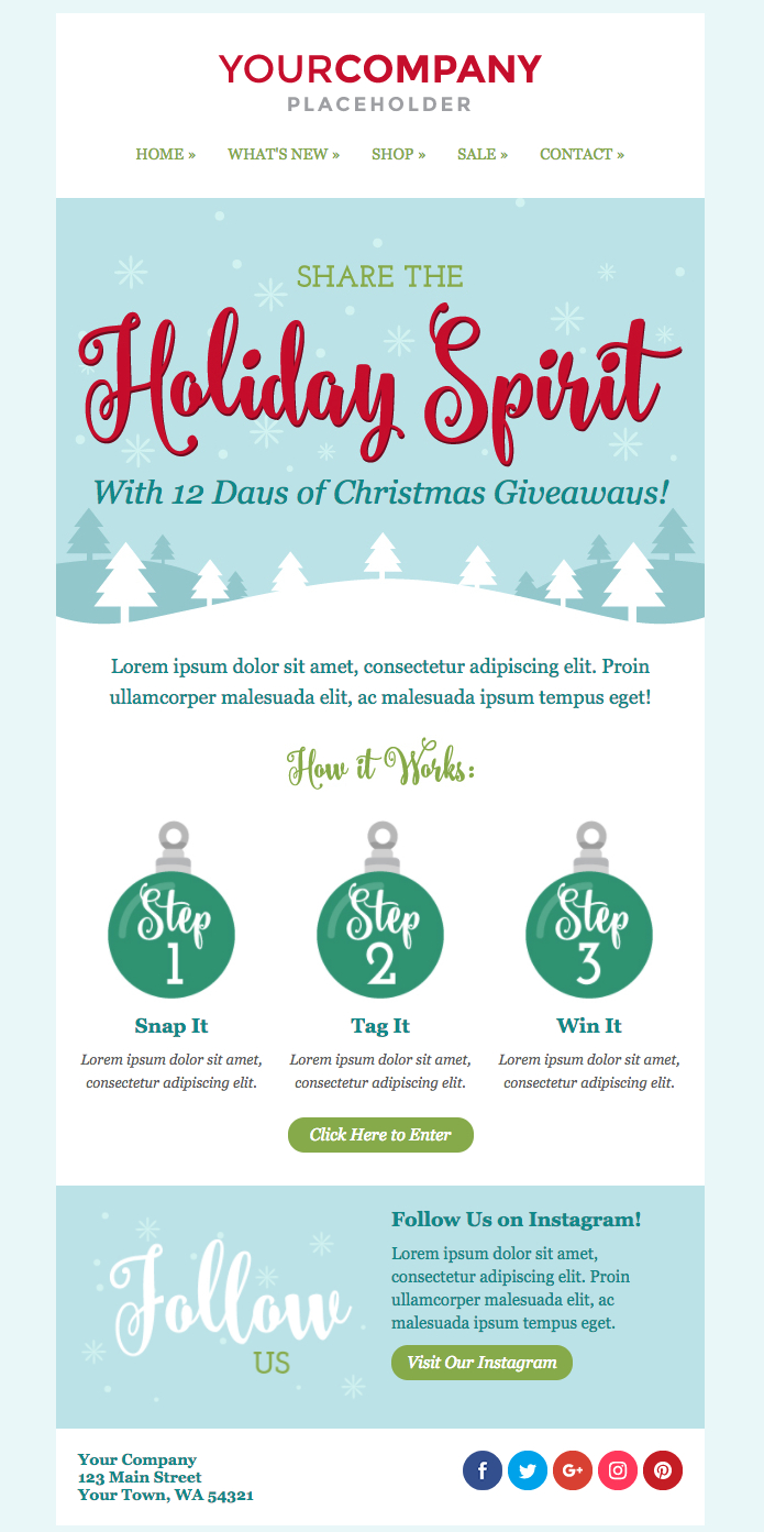 Don't Miss Out On The New Holiday Email Templates | Sendinblue For Holiday Card Email Template