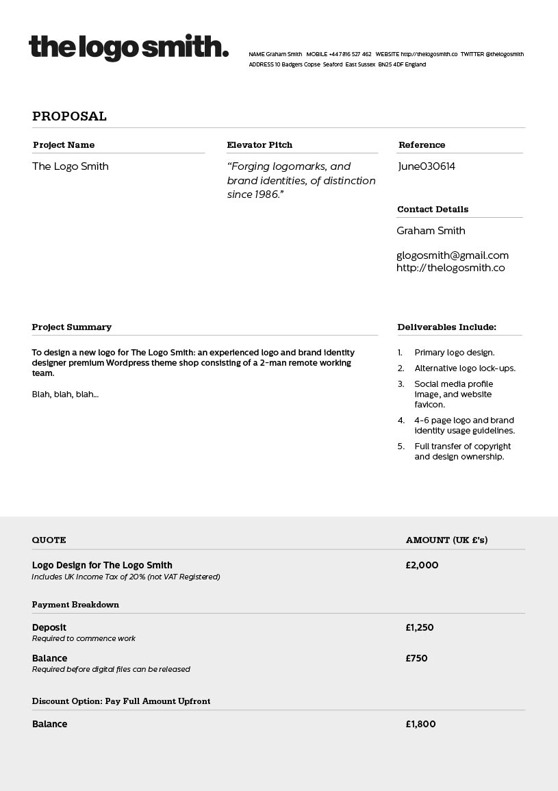 Download] Freelance Graphic Designer Invoice (Template) – Bonsai With Regard To Invoice Template For Designers