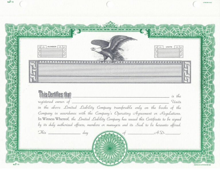 duke-16-limited-liability-company-certificates-blank-with-llc