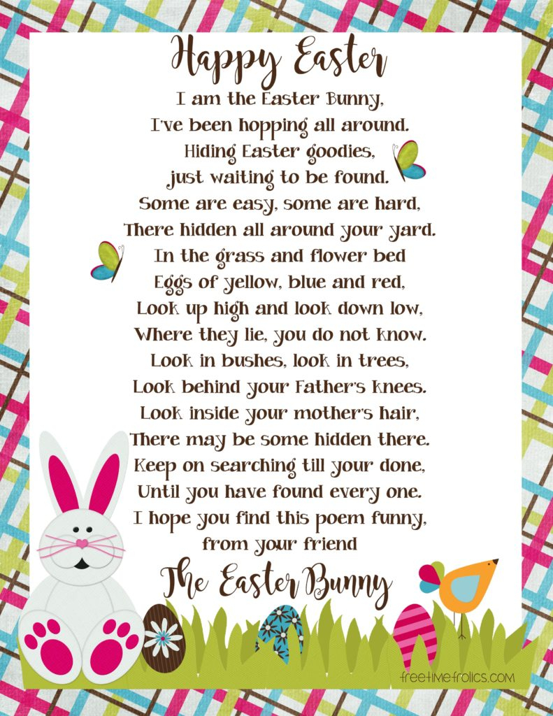 Easter Bunny Letter – Free Time Frolics With Regard To Letter To Easter Bunny Template