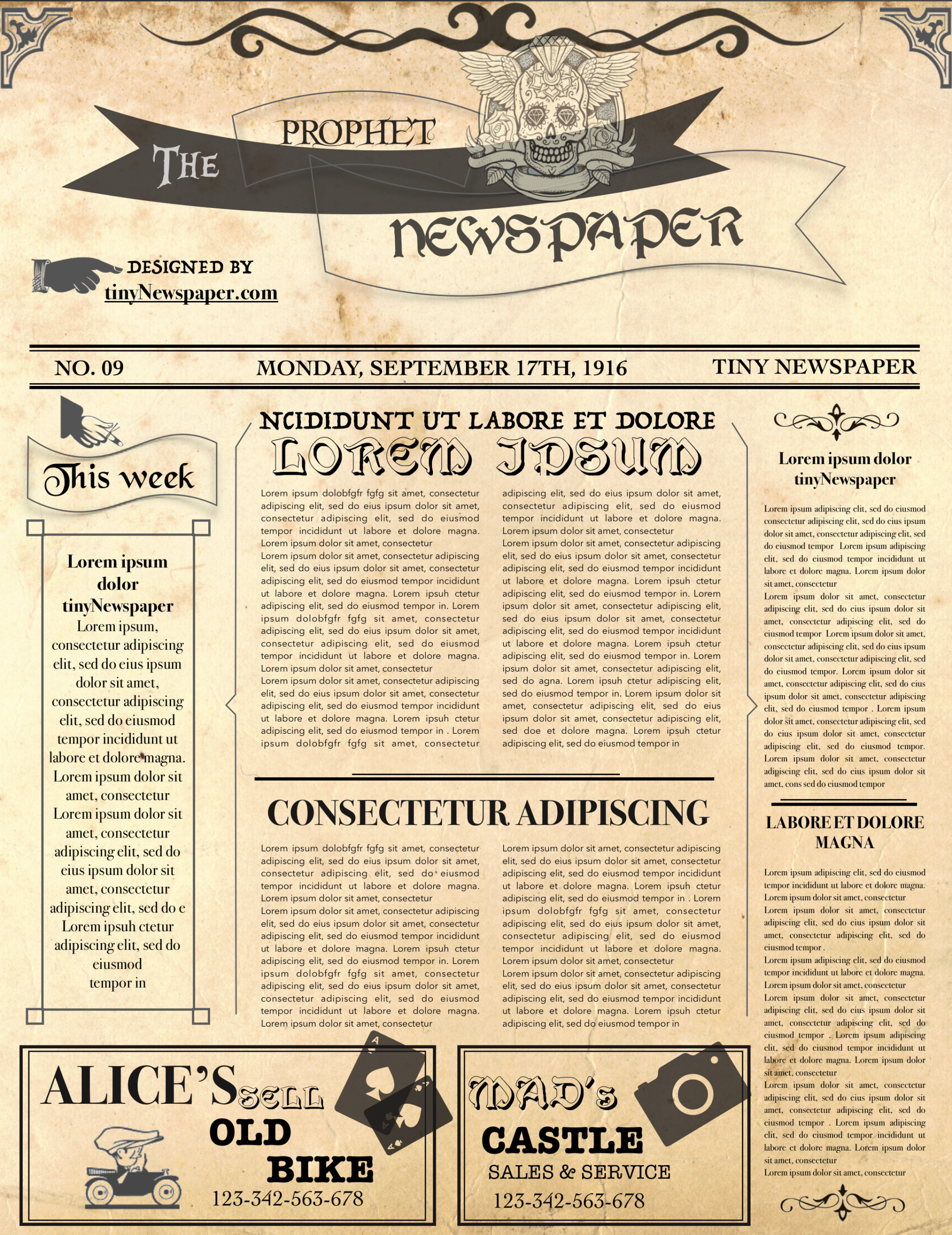 Editable Newspaper Template For Old Newspaper Template Word Free