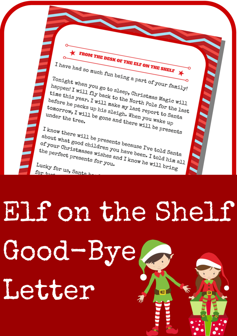 Elf On The Shelf Good Bye Letter – A Grande Life In Goodbye Letter From Elf On The Shelf Template