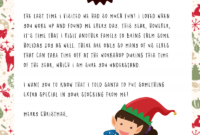 Elf On The Shelf Goodbye Letter : Free Printable - for Goodbye Letter From Elf On The Shelf Template