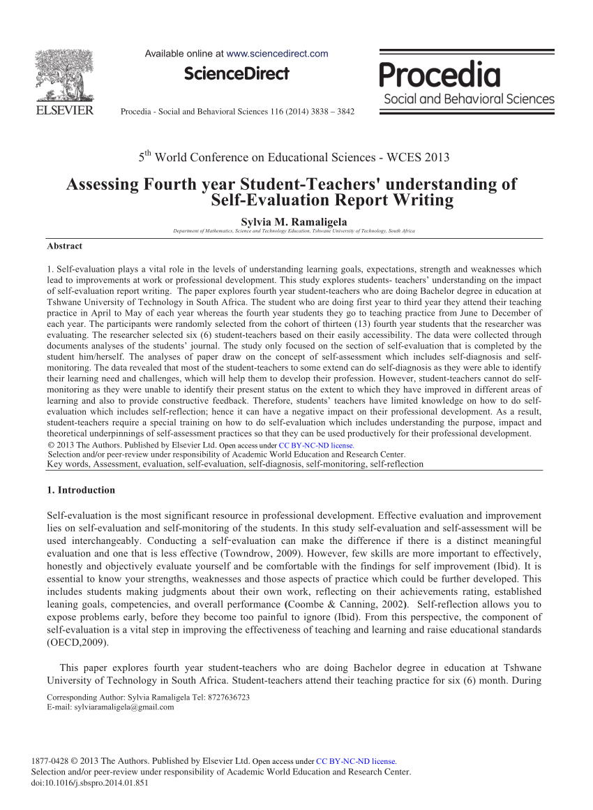 Evaluation Report Sample Examples Format Pdf Of Performance For Monitoring And Evaluation Report Writing Template