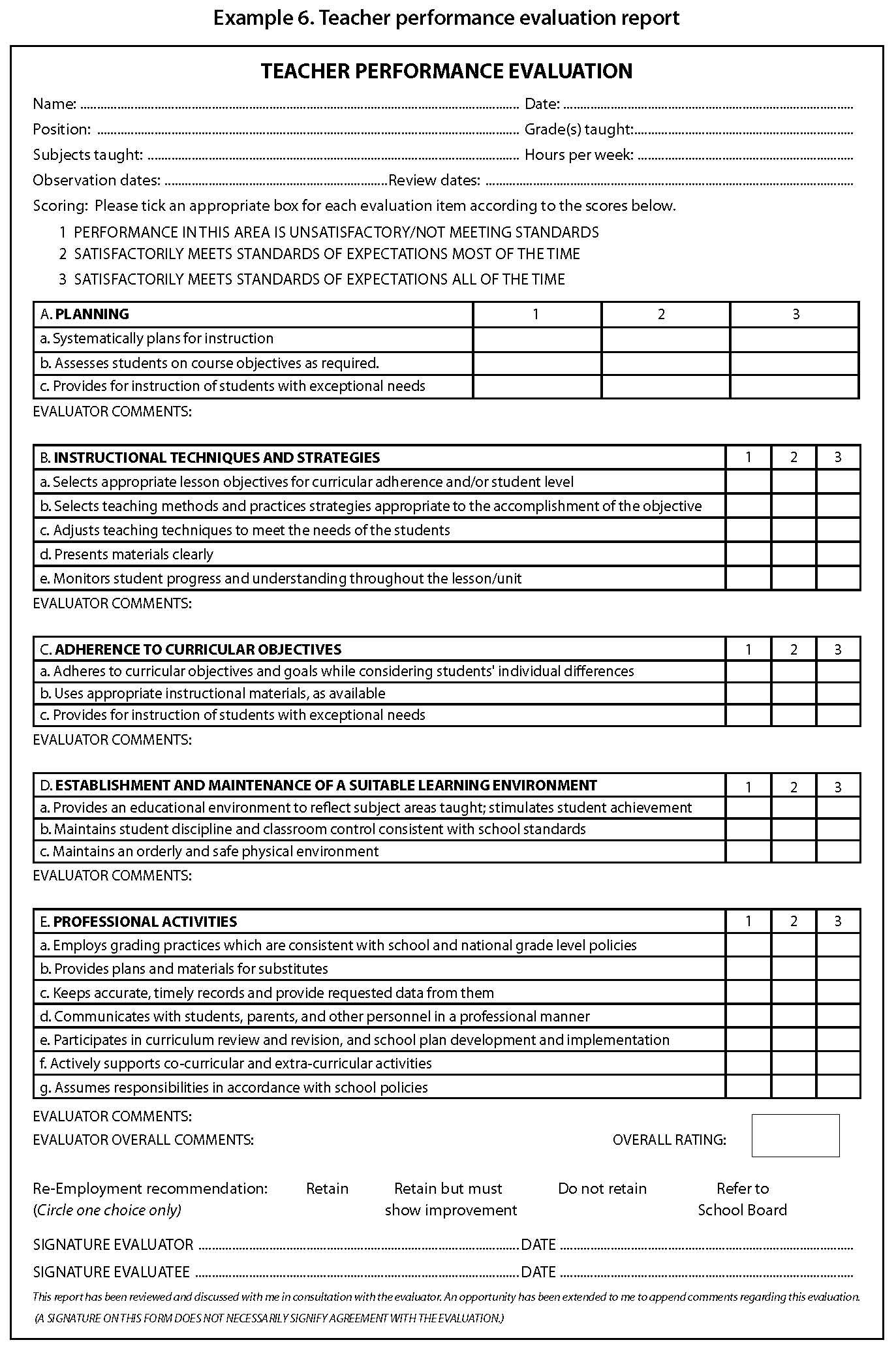 Evaluation Report Sample Examples Format Pdf Of Performance Inside Monitoring And Evaluation Report Template