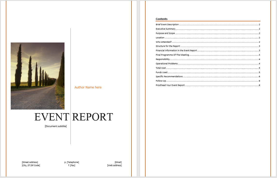 Event Report Template – Microsoft Word Templates In Microsoft Word Templates Reports