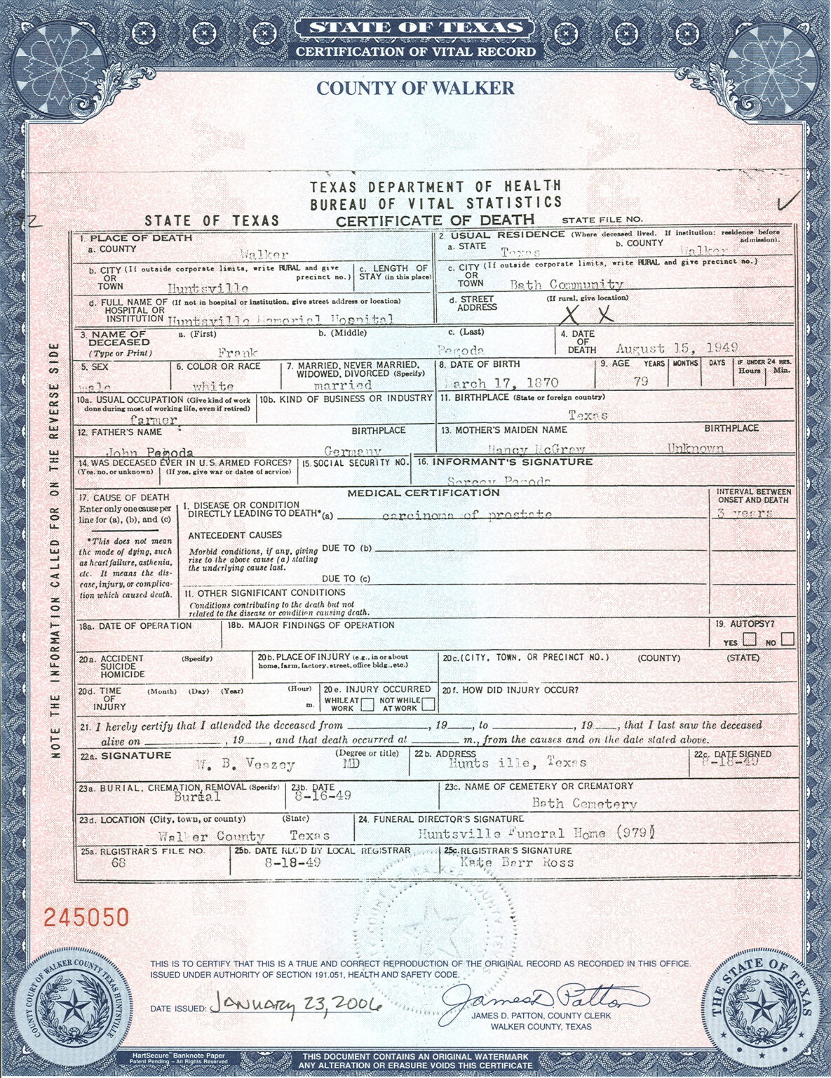 maryland division of vital records birth certificate
