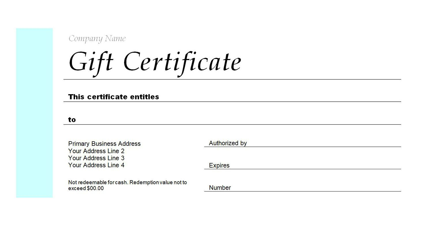 Fake Gift Certificate – Colona.rsd7 Pertaining To Mock Certificate Template