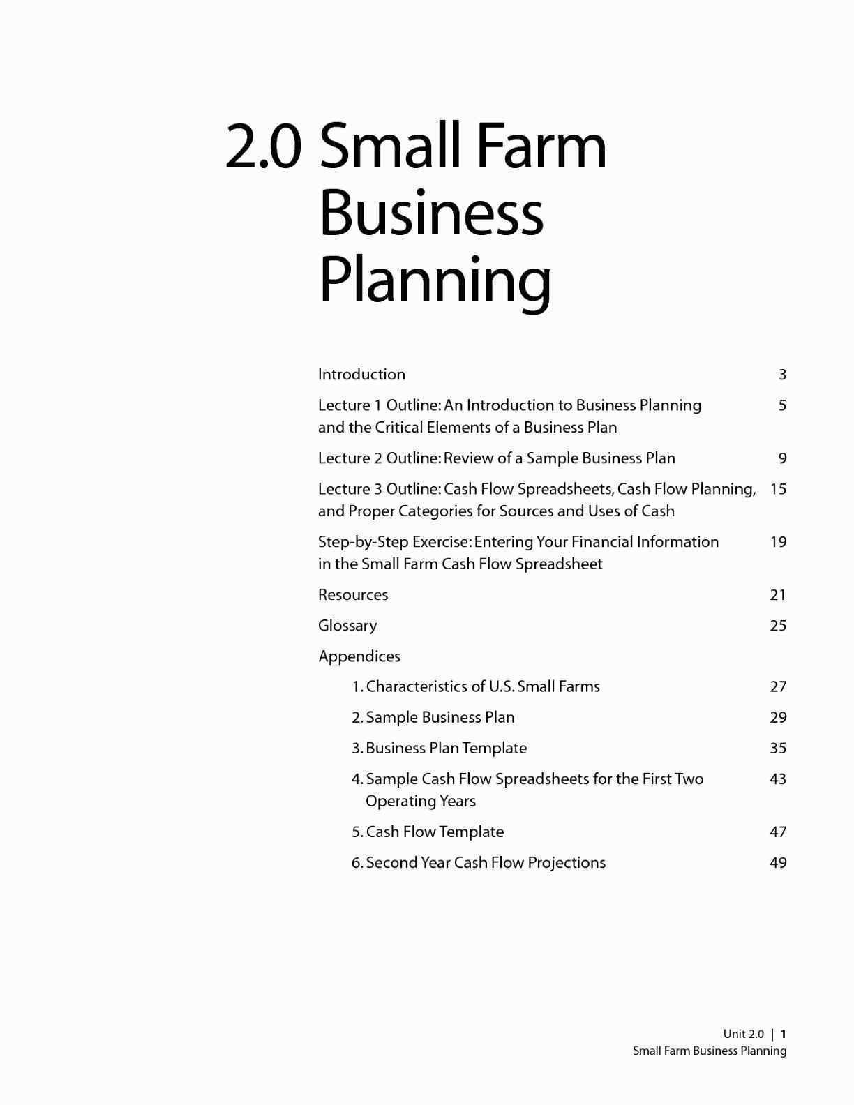Farm Business Plan Template Worksheet Example Small Canada Regarding Livestock Business Plan Template