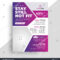 Fitness Gym Business Flyer Template Purple Stock Image In Health Flyer Templates Free