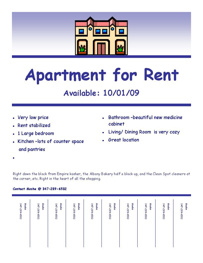 For Rent Flyer Template Awesome Home Rental Flyer Red With House For Rent Flyer Template Free