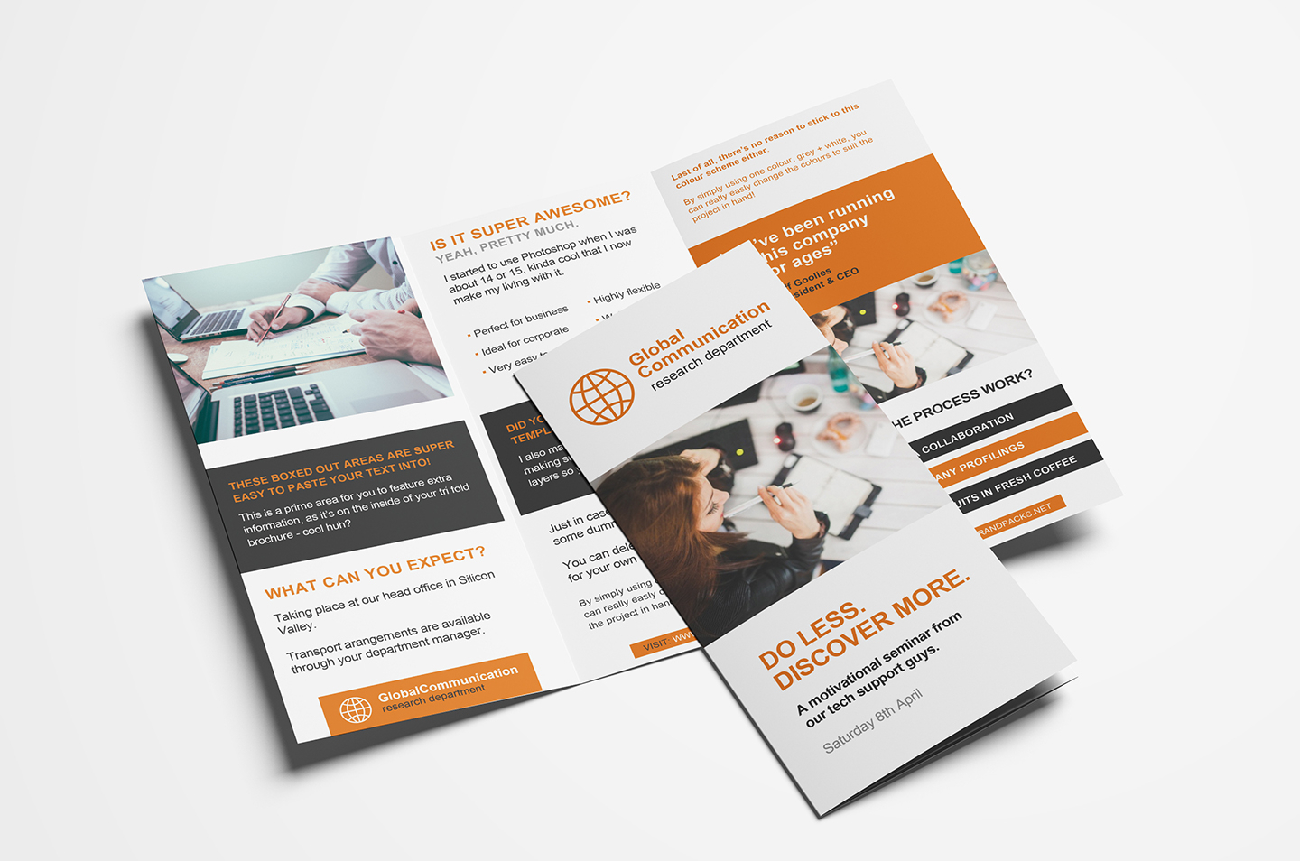 Free 3 Fold Brochure Template For Photoshop & Illustrator With Regard To Illustrator Brochure Templates Free Download