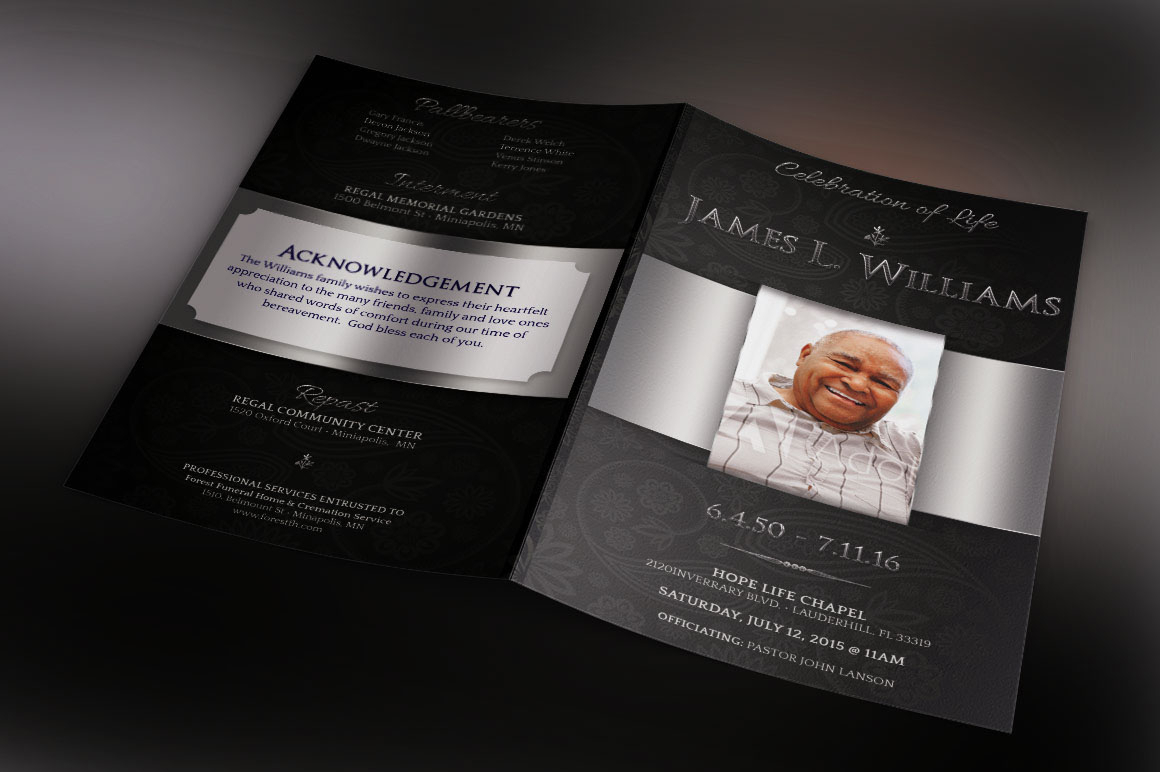 Free 32+ Remarkable Funeral Brochure Design Samples In Word For Memorial Brochure Template